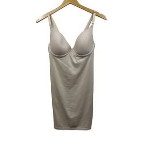 Maidenform Flexees Style 6751 Beige Shaping Underwire Slip Shapewear, 38C
